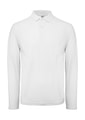 Heren Polo Lange Mouw B&C ID.001 White